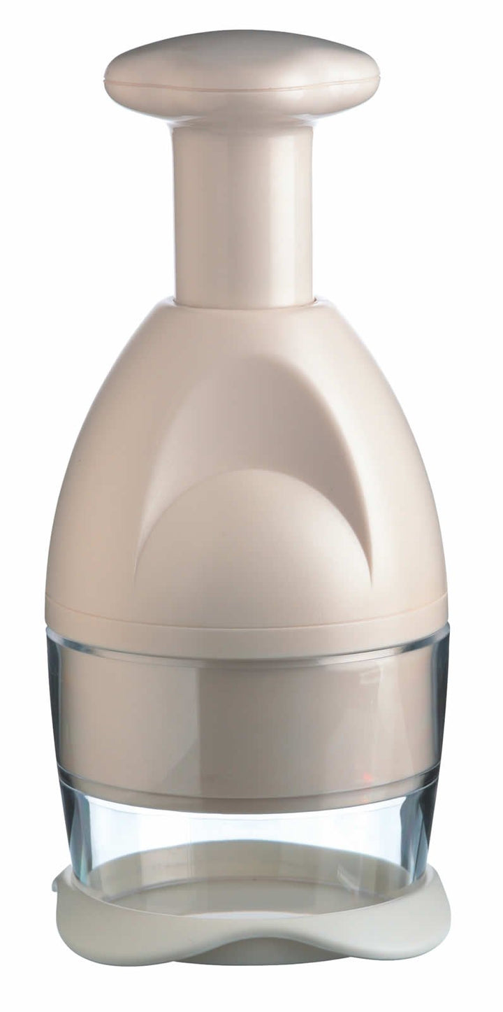 KitchenCraft Mini-Hand Blitzhacker, Rostfreier Stahl, Grau, 10 x 10.5 x 23 cm, 1 Einheiten