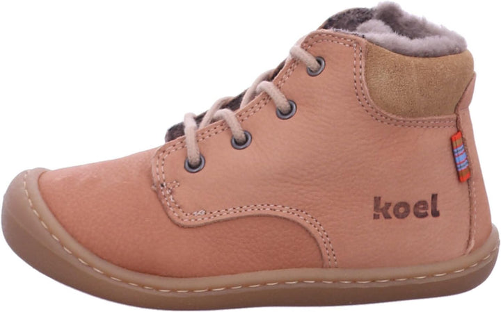 KOEL Barefoot Lauflernschuhe - Bill 2.0 Lambswool Cognac 20 EU Old Pink, 20 EU Old Pink
