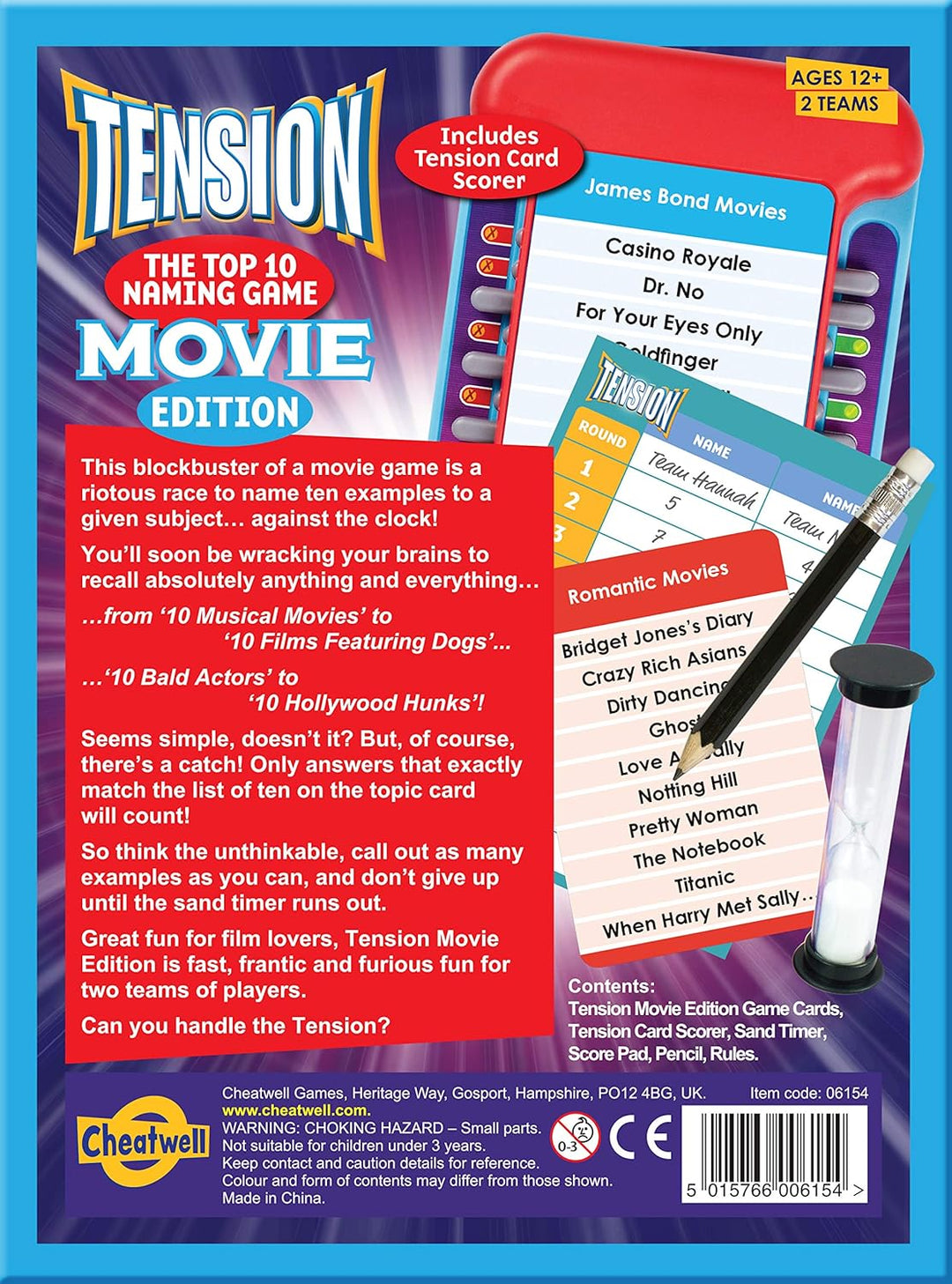 Cheatwell Games Tension Movie Edition Filme, Filme