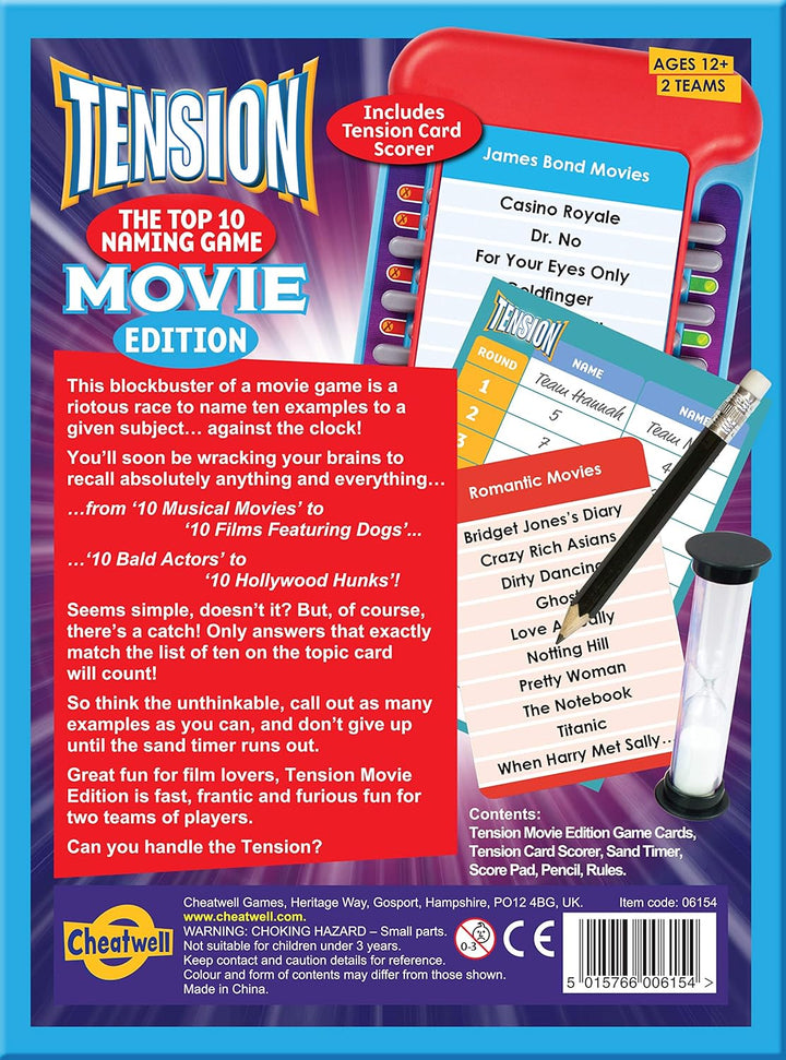 Cheatwell Games Tension Movie Edition Filme, Filme