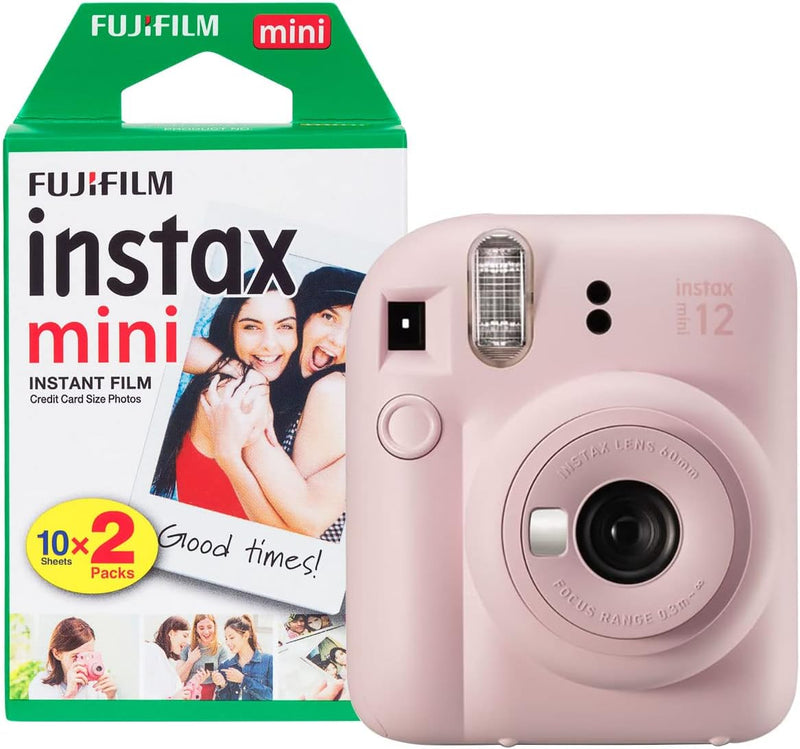 Fujifilm Instax Mini 12 Sofortbildkamera, mit 20 Aufnahmen, Blossom Pink