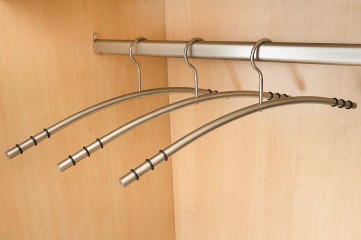 24 Metall Kleiderbügel hochwertige & robuste Premium Kleiderbügel aus Edelstahl rostfrei und rutschf