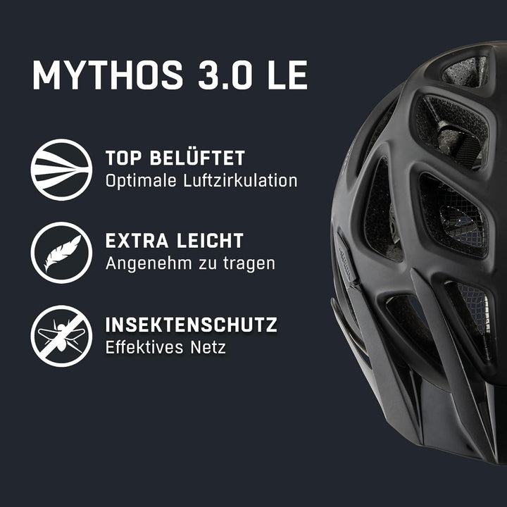 ALPINA MYTHOS 3.0 - Leichter, Optimal Belüfteter & Anpassbarer Fahrradhelm Mit Antibakteriellen Pols