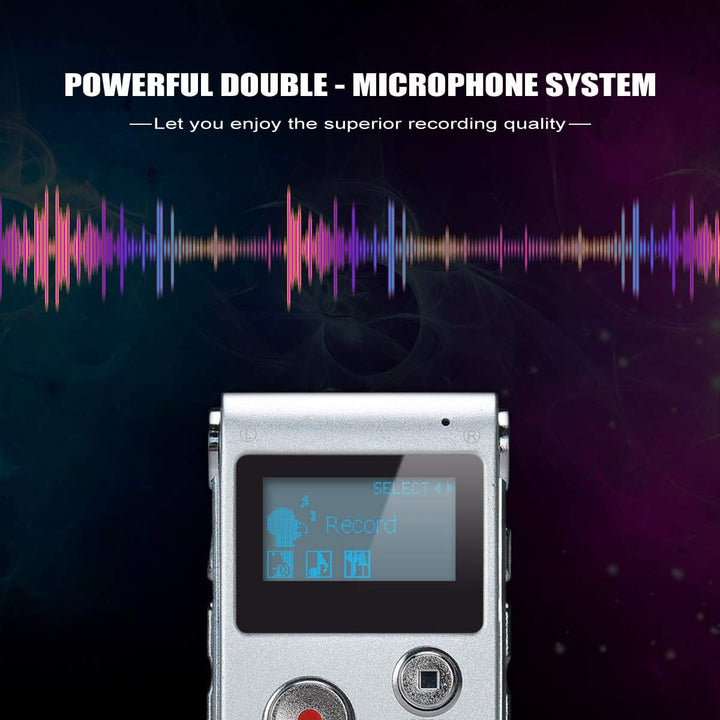 Digitales Diktiergerät,COVVY 8GB Audio Aufnahmegerät,Digitaler Voice Recorder mit Spracherkennung fü