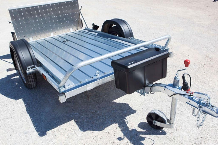 Daken Blackit 1 Deichselbox 550x250x295mm Werkzeugkasten Anhänger Transportkiste Kunsstoff Schwarz (