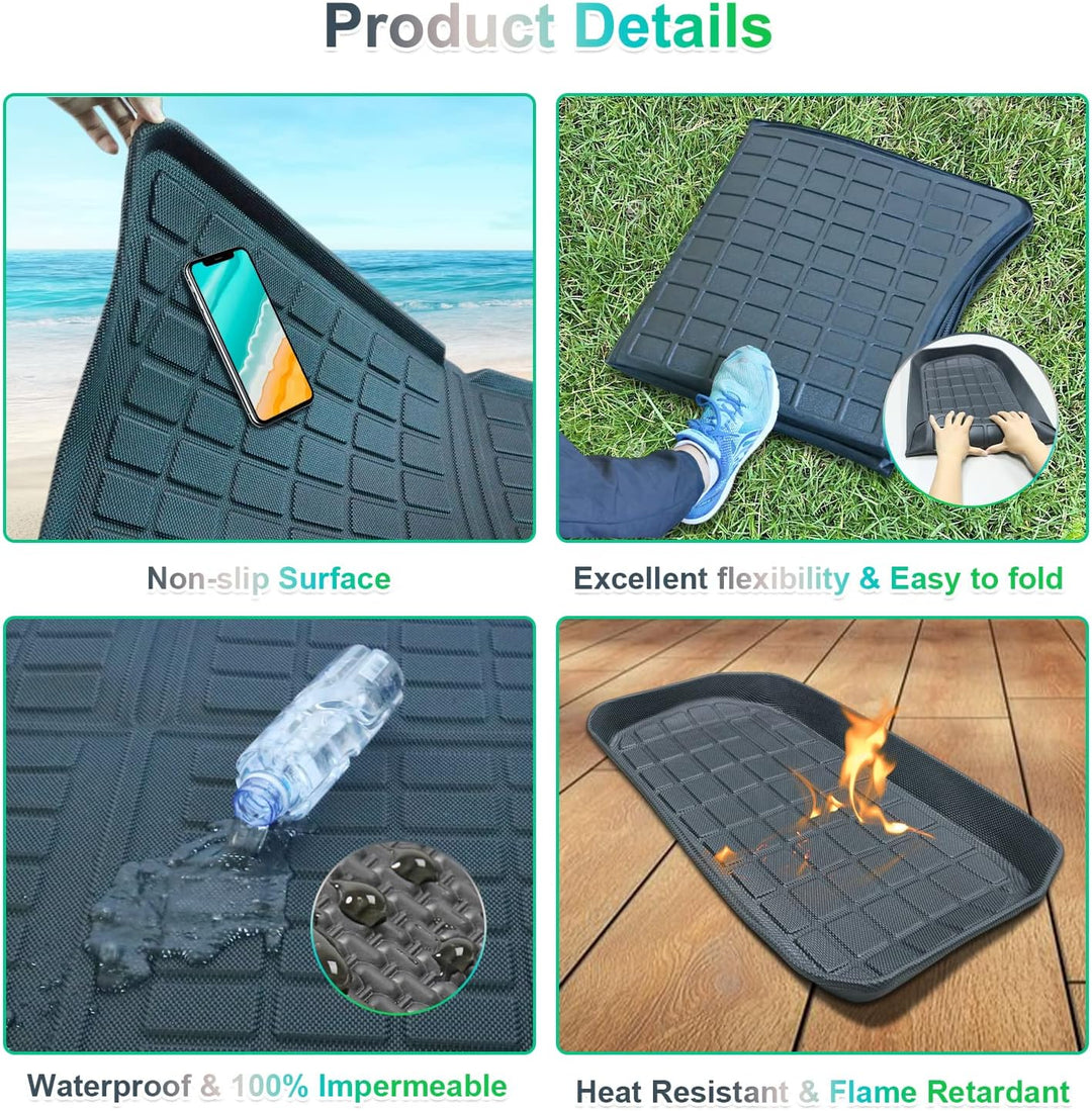 [3 Stück] GAFAT Tesla Model Y Kofferraummatte Vorne und Hinten, 2021-2023 2024 Model Y Kofferraumwan