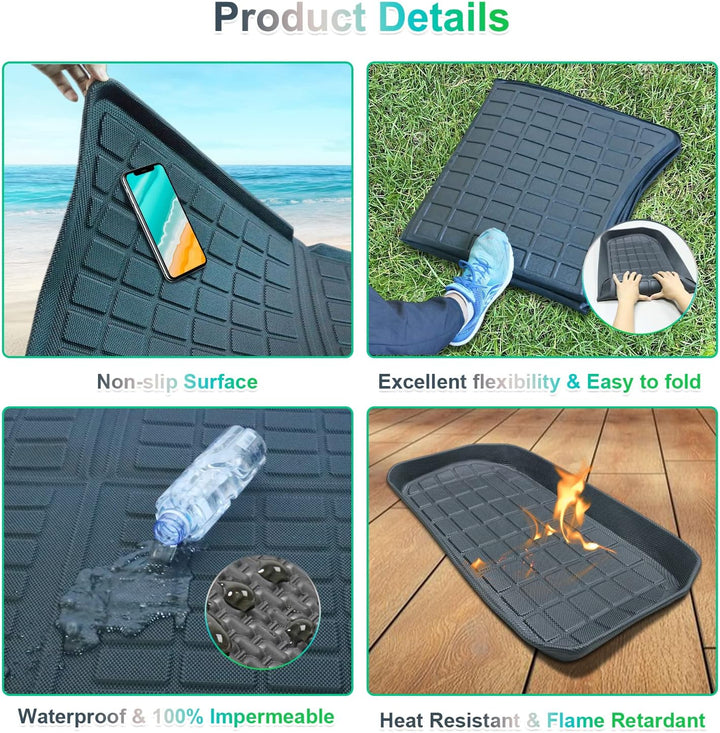 [3 Stück] GAFAT Tesla Model Y Kofferraummatte Vorne und Hinten, 2021-2023 2024 Model Y Kofferraumwan