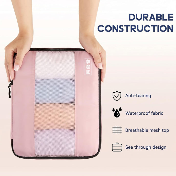 MURISE Koffer Organizer 8 Stück, Packing Cubes für Urlaub und Reisen, Packwürfel Packtaschen für Kof