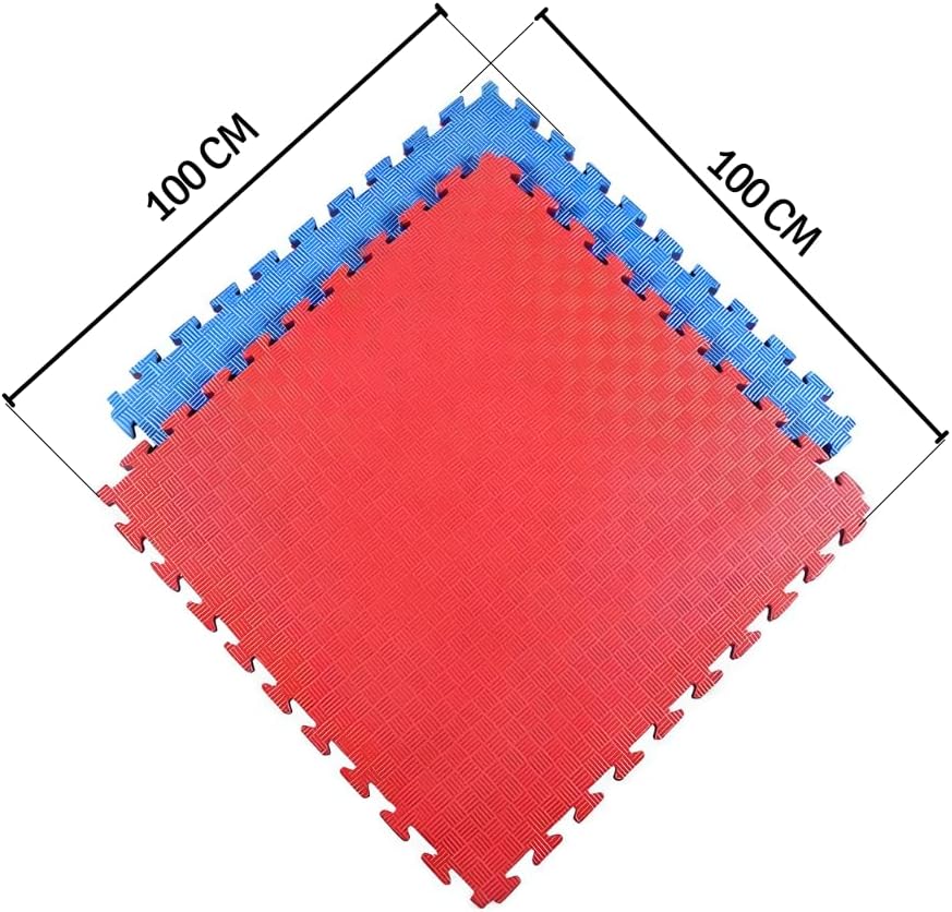 Gymnastikmatte Tatami – Puzzle-Teppich 4 Pack 100 x 100 x 4 cm – Bodenbelag aus EVA – Fitnes-Matte –