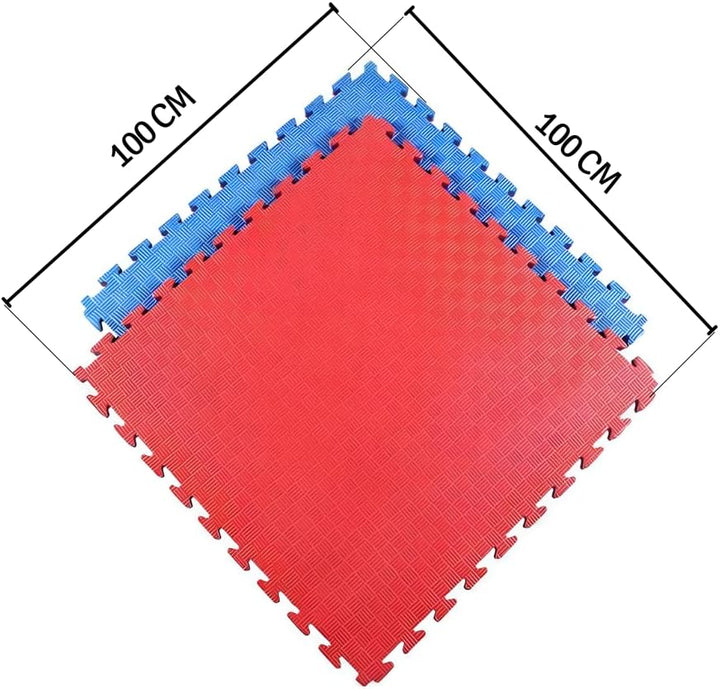 Gymnastikmatte Tatami – Puzzle-Teppich 4 Pack 100 x 100 x 4 cm – Bodenbelag aus EVA – Fitnes-Matte –