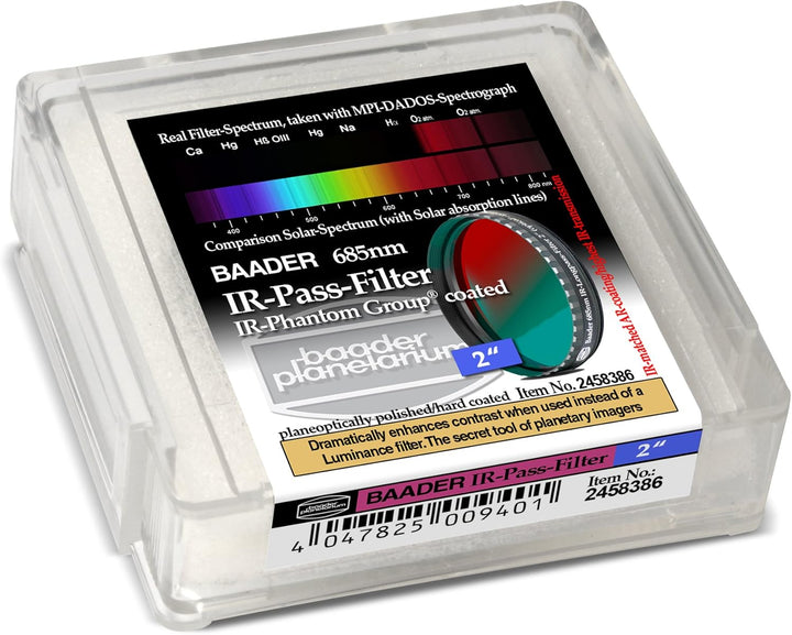 Baader Planetarium 2458386 IR-Passfilter (2 Zoll, HWB 685nm) 2", 2"