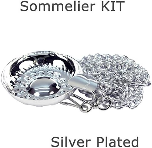 AIS Sommelier-Set mit Tastevin und Korkenzieher chromfarben