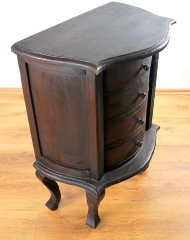 livasia Massivholzschrank bogenförmig Kommode asiatischer Schubladenschrank (Handarbeit)