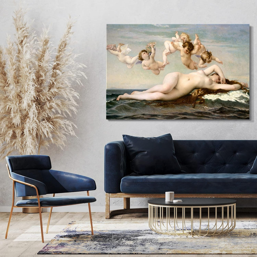 Printed Paintings Leinwand (80x60cm): Alexandre Cabanel - Die Geburt der Venus 80x60 cm, 80x60 cm