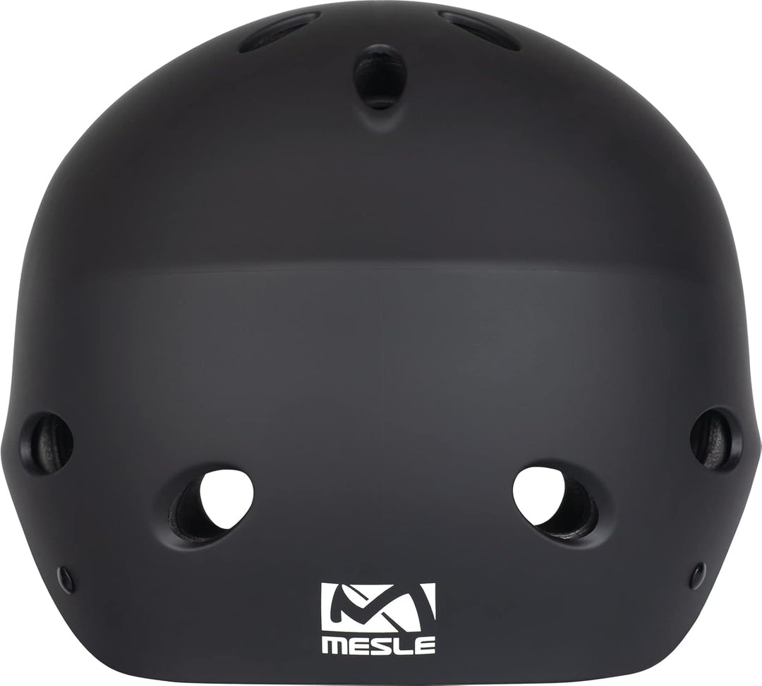Mesle Wassersport Helm Ultuna, Wakeboard Helm Abnehmbarer Ohrenschutz, Kite Helm Schwarz S, Schwarz