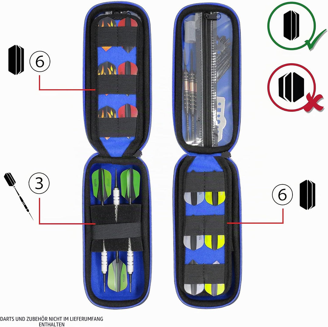 USA Gear Dartkoffer Halfter - 3-Dart-Tasche für Soft-Tip-Darts mit Aufbewahrung für Kunststoffspitze