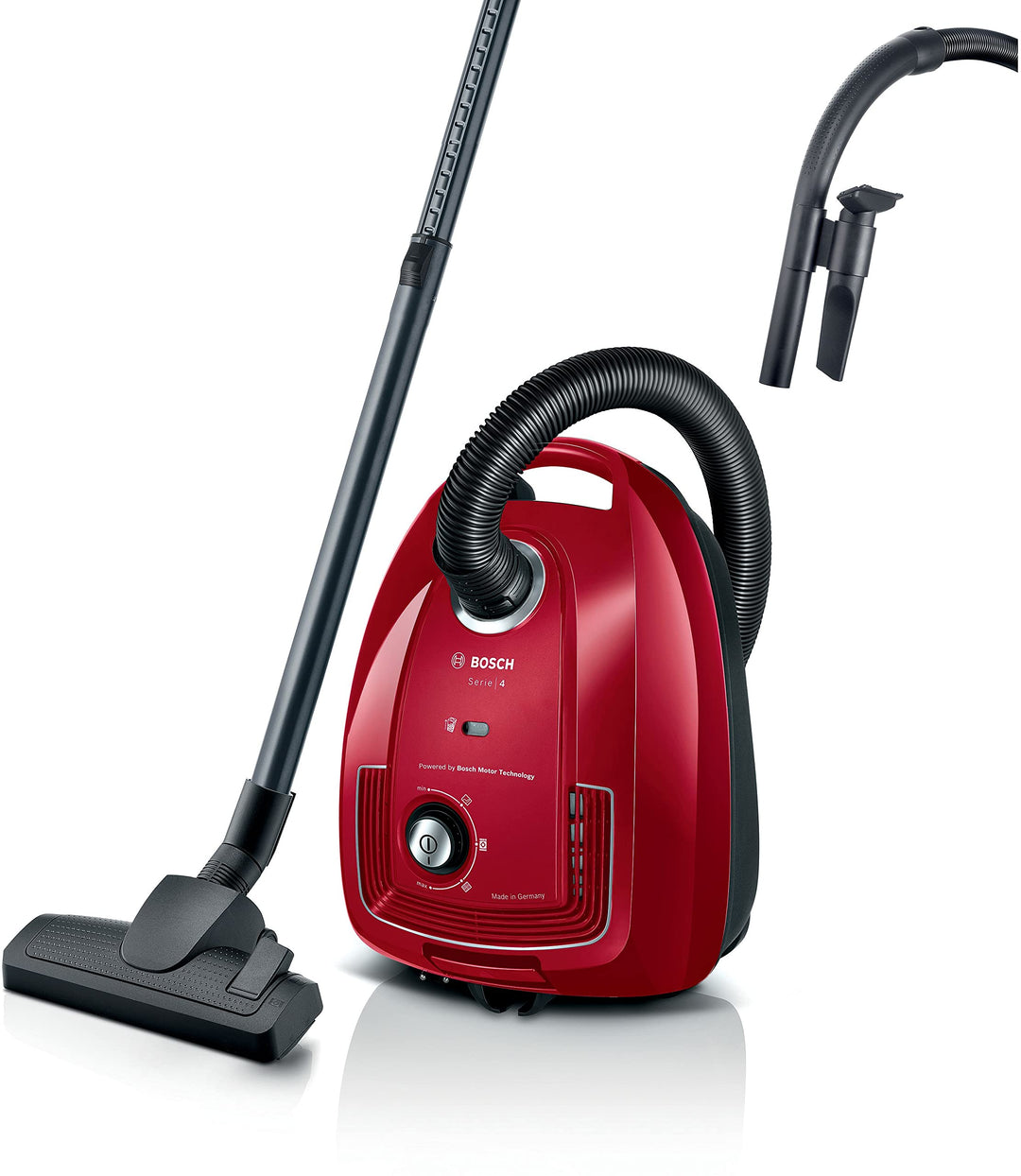 BOSCH GL38 - Staubsauger mit Beutel - 600 W - 79 dB - (H) EPA - 10 m - 4 l Beutel - Stromversorgungs