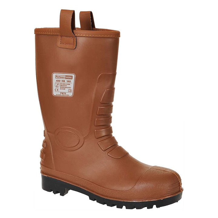 Portwest Neptune Rigger Sicherheitsstiefel S5 CI, Grösse: 40, Farbe: Tan, FW75TAR40 Braun 6.5, Braun