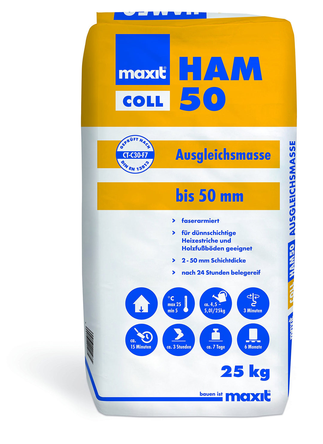 maxit coll HAM 50 - Holzausgleichsmasse, 25 kg
