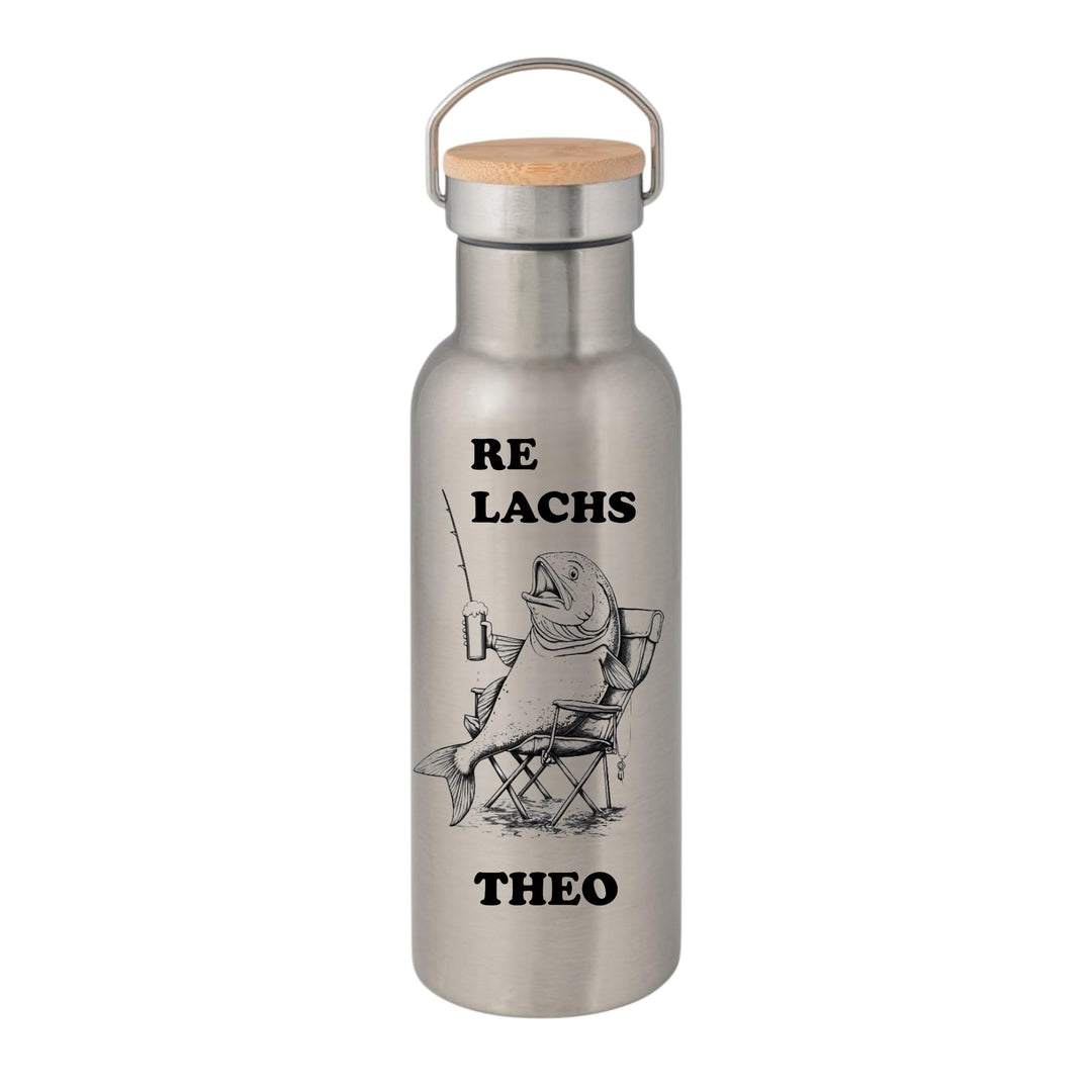 Personalisiertes Angler-Geschenkset mit Thermosflasche 750 ml, Tasse 330 ml Keramik oder Edelstahl,