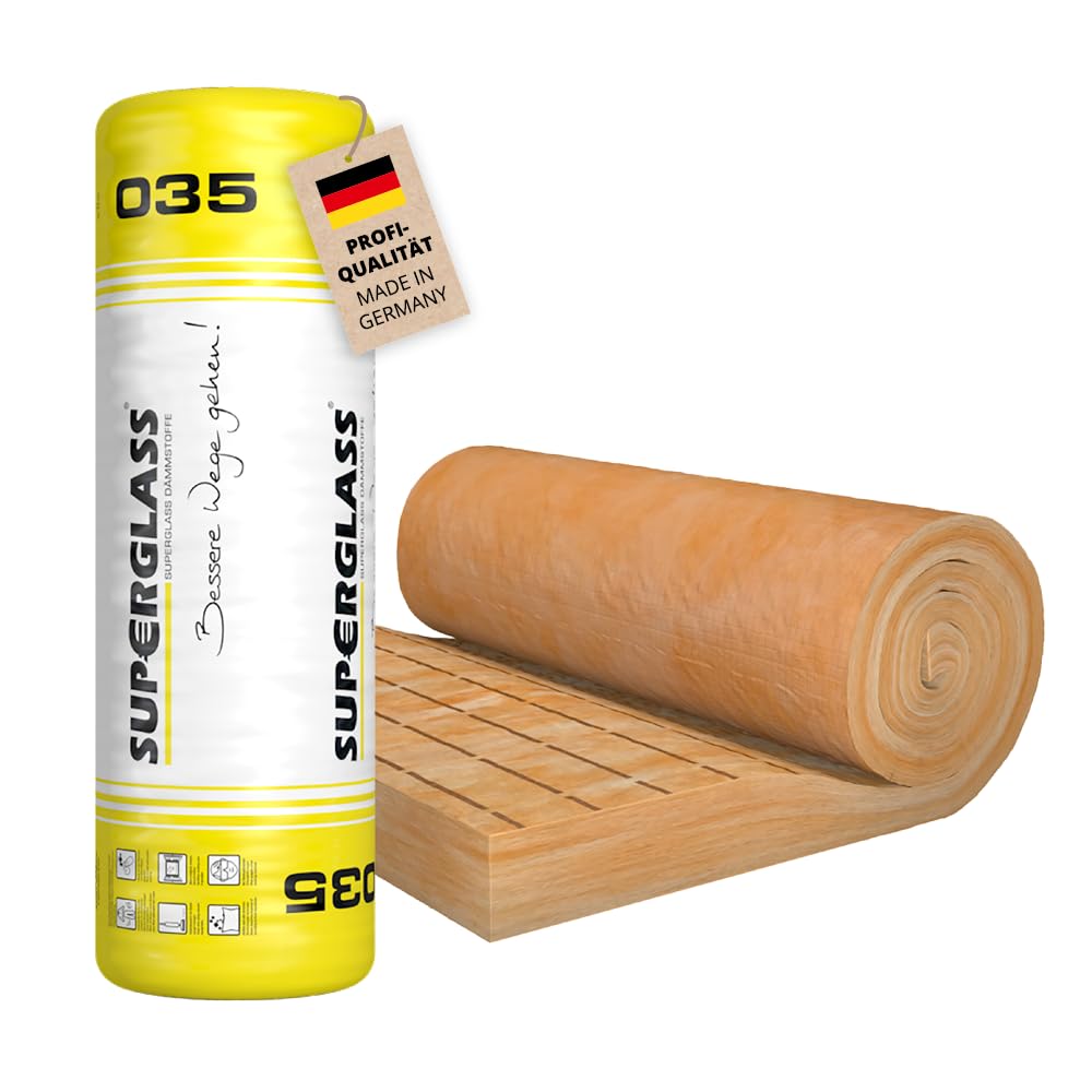 4,8 m² Superglass Klemmfilz 140 mm KF 2 WLG035 - Steinwolle Dämmwolle Dämmung 140 mm (4,8 m²) 1, 140