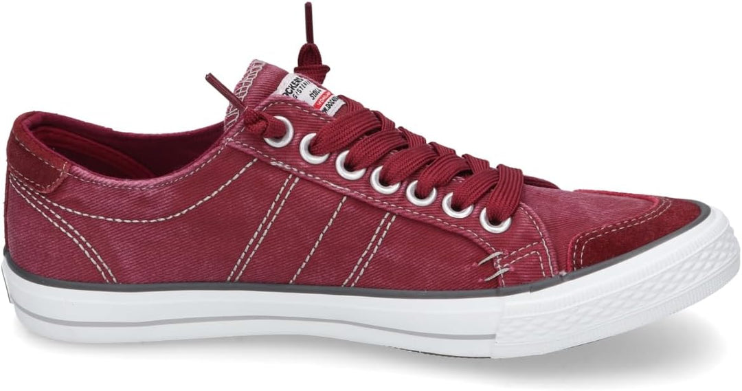 Dockers by Gerli Herren Low-Top Sneaker, Männer Halbschuhe 44 EU Dunkelrot 720, 44 EU Dunkelrot 720