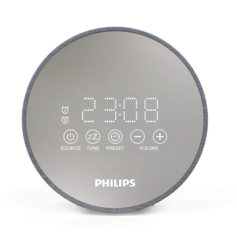 Philips Audio Radiowecker DR402/12 Digitaler Radiowecker (Sleep Timer, USB Ladefunktion, 2 Weckfunkt