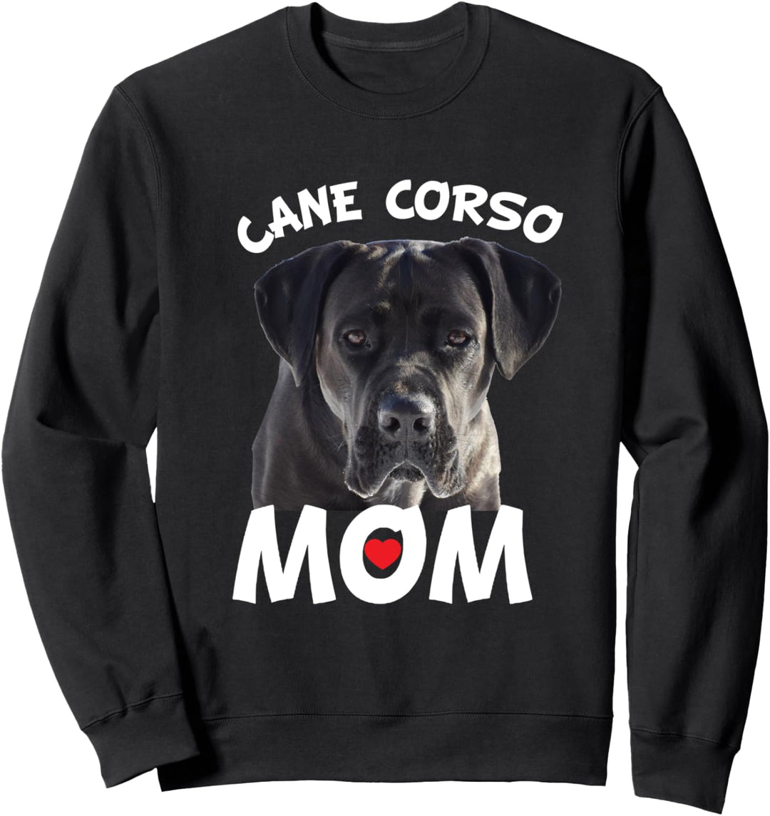Cane Corso Mom Schwarzes italienisches Mastiff-Hundegeschenk Sweatshirt
