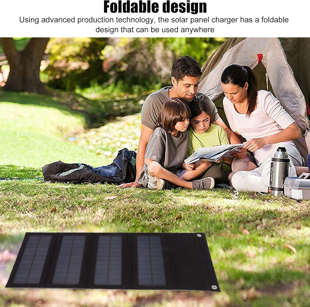 Robustes Faltbares 40-W-Solarpanel-Ladegerät für Outdoor-Camping-Wandern, Tragbares Monokristallines