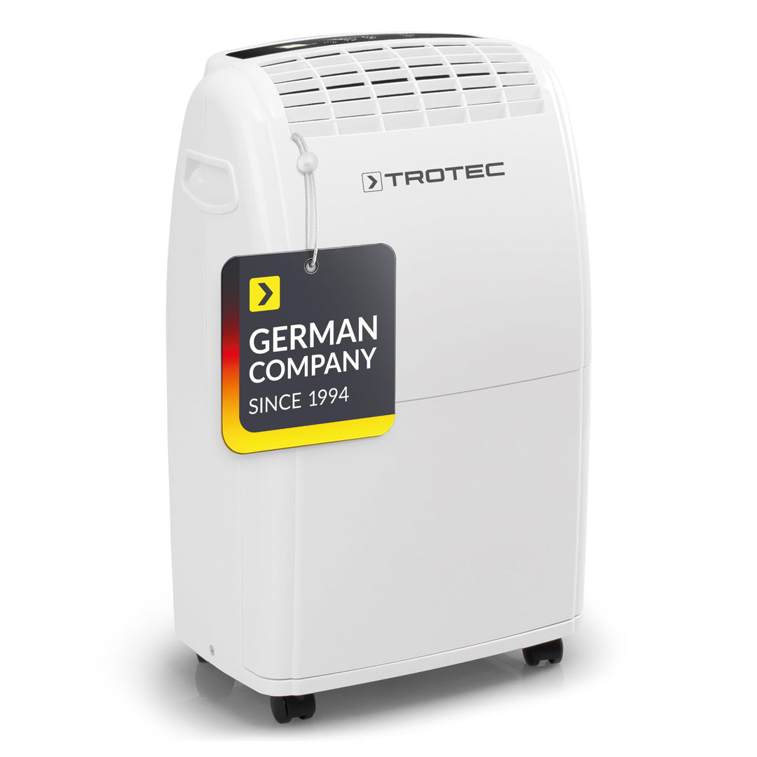 TROTEC Raumentfeuchter elektrisch TTK 75 E – Leistung 20 L/Tag – Fläche 45 m² / 110 m³ – Entfeuchtun