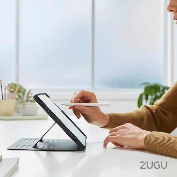 ZUGU iPad 10.9 Hülle 2022 10. Generation, schlanke Schutzhülle 8 Winkel-Ständer magnetisch, Stifthal