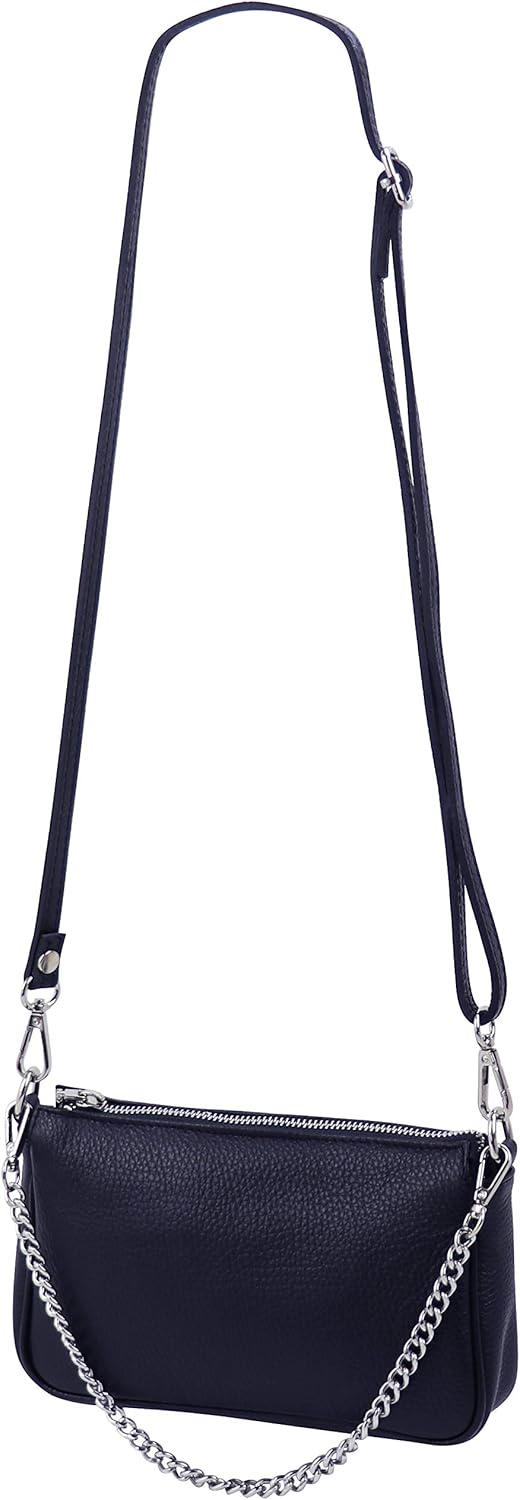 SH Leder Echtleder Schultertasche Umhängetasche Handtaschen Clutch kleine Tasche Abendtasche 23x13cm