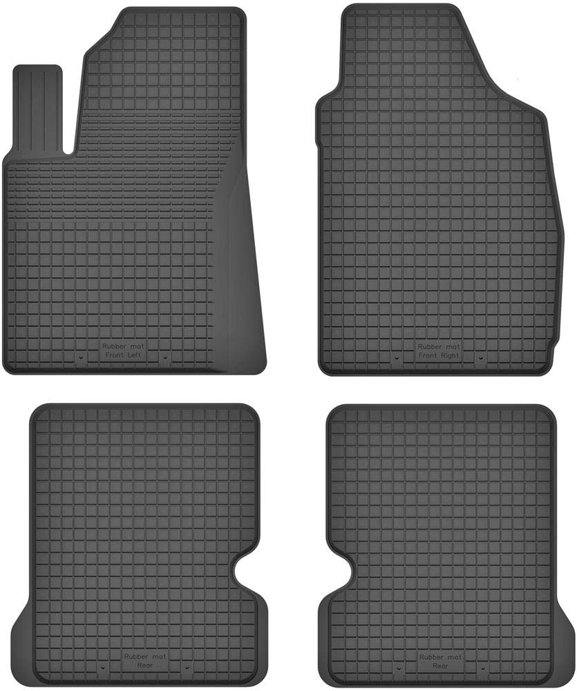 Fussmatten Vorne, Hinten 4er Set für FIAT Panda 2 II 2003-2012 Gummi Gumimatten, Vorne, Hinten