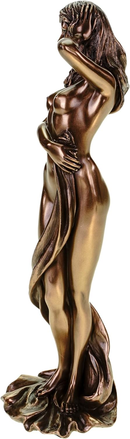 Veronese by Joh. Vogler GmbH Weiblicher Akt Frau lässt Ihr Tuch langsam runtersinken Figur Skulptur