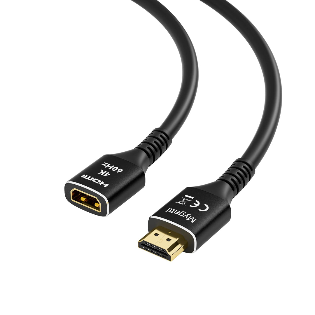 HDMI 2.0 Verlängerungskabel(15 Meter),HDMI Stecker auf Buchse 4K@60Hz, HDMI Kabel, HDMI Extender,kom