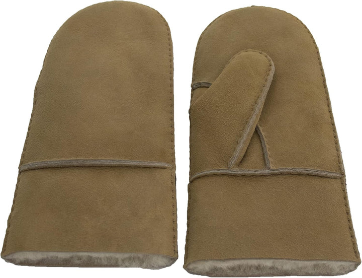 Reissner Lammfelle warme Merino Lammfell Fäustlinge Faust Handschuhe für Damen und Herren HDS-FAUST1