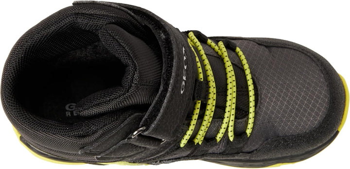 Geox Jungen J Sentiero Boy B ABX Stiefeletten 36 EU Black Lime, 36 EU Black Lime