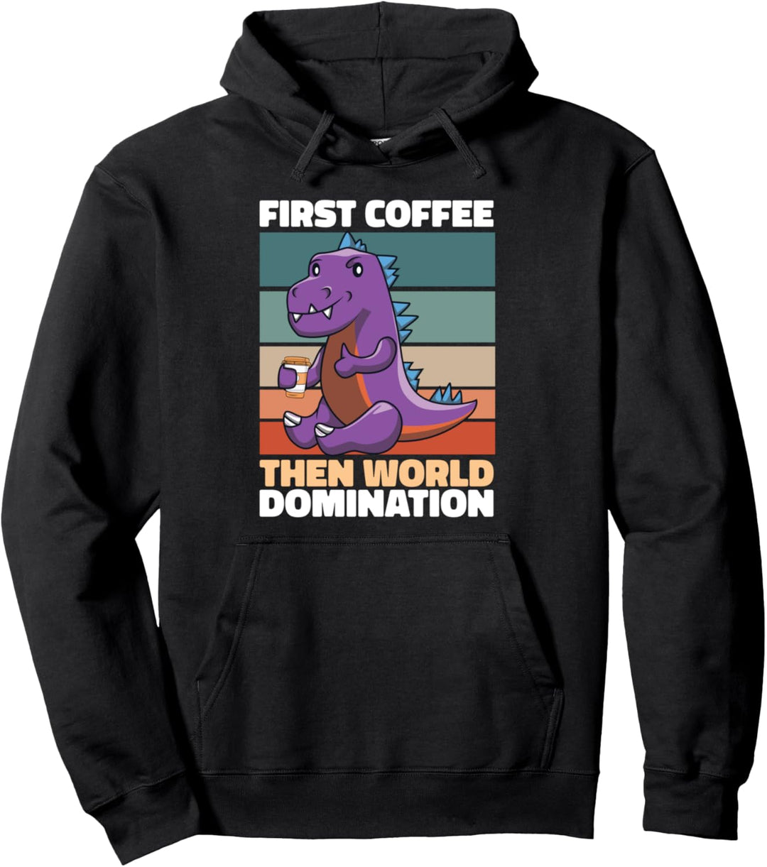 Dinosaurier Kaffee Archäologie Saurier - Archäologe Dino Pullover Hoodie