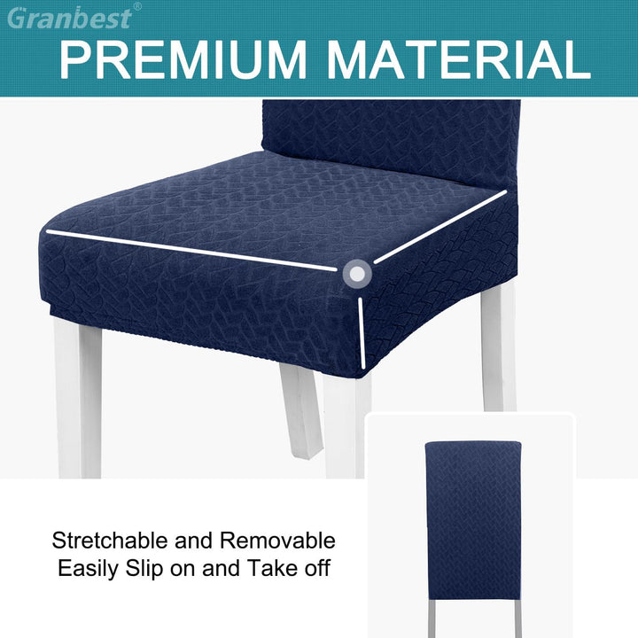 Granbest 2023 Neues Muster Super Dehnbar Dining Stuhlhussen, Verdickte Jacquard Stuhl Slipcover für