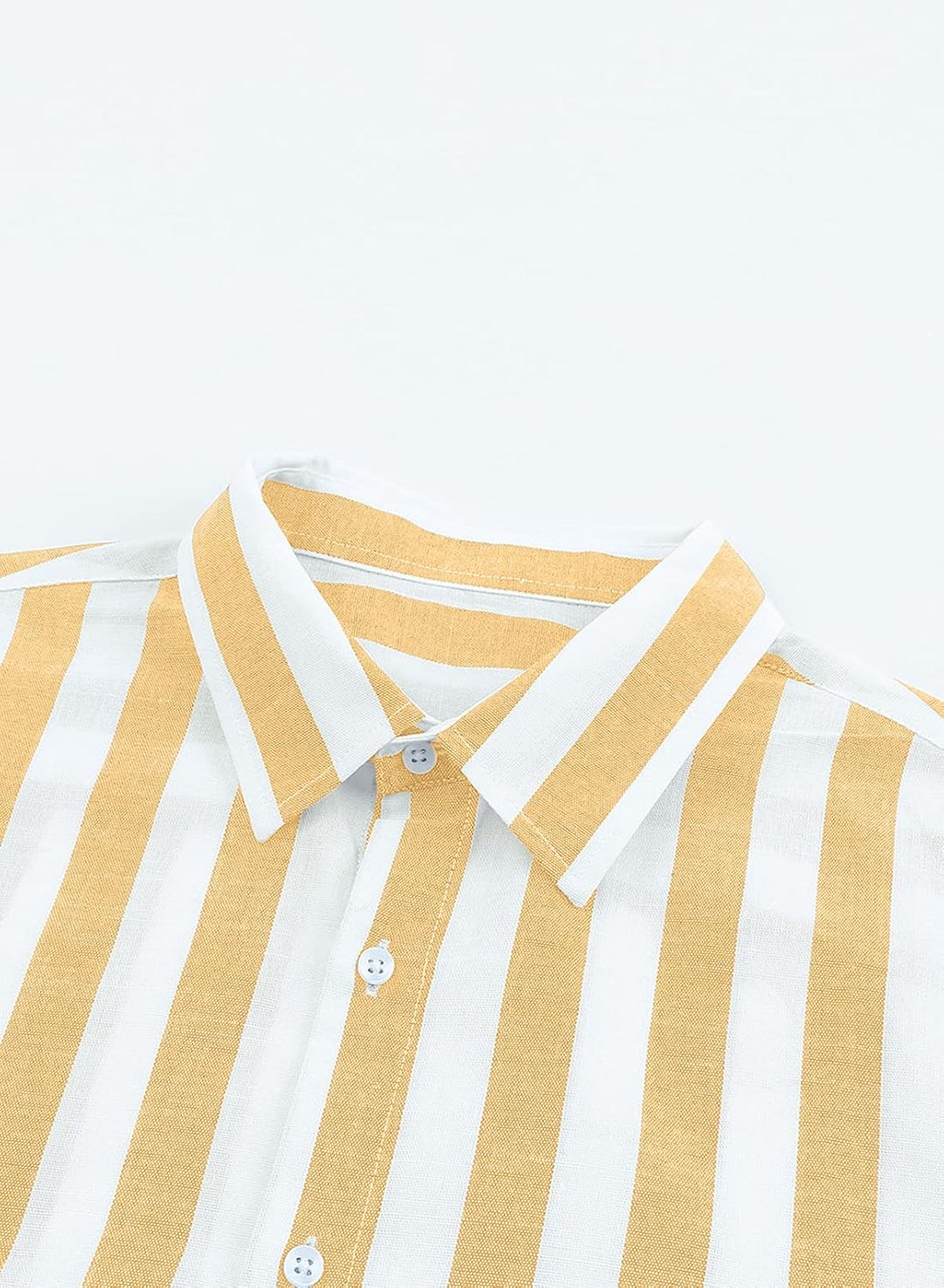 Meilicloth Herren Hemd Langarm Sommer Gestreifte Freizeithemden Casual mit Knöpfen Regular Fit XXL B