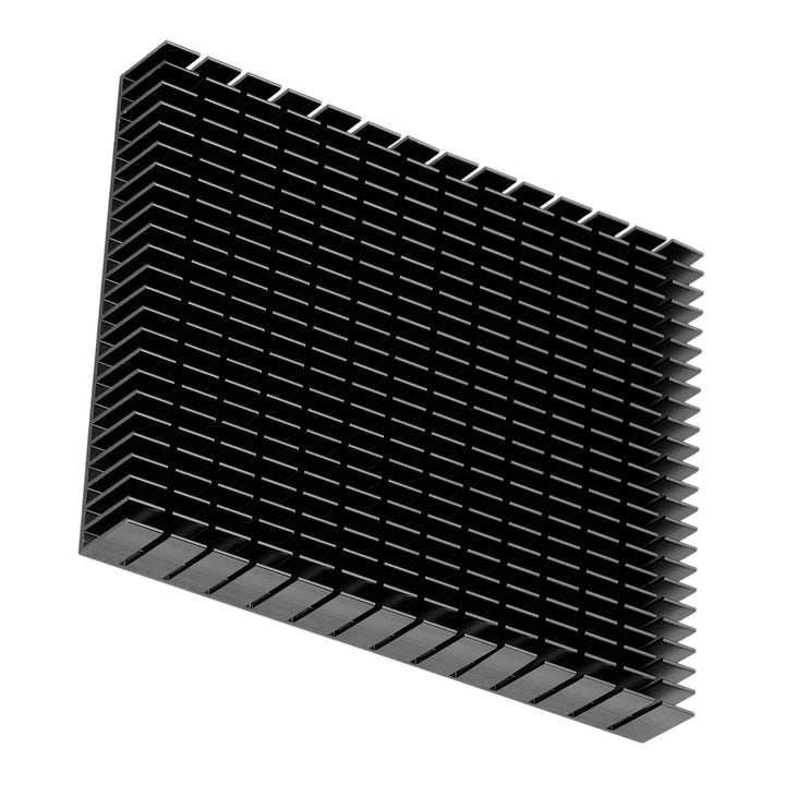 Yctze Kühlkörper gross, Kühlkörper Aluminium, 150x120x20mm Kühler Schwarz Kühlung Kühlkörper Kühler