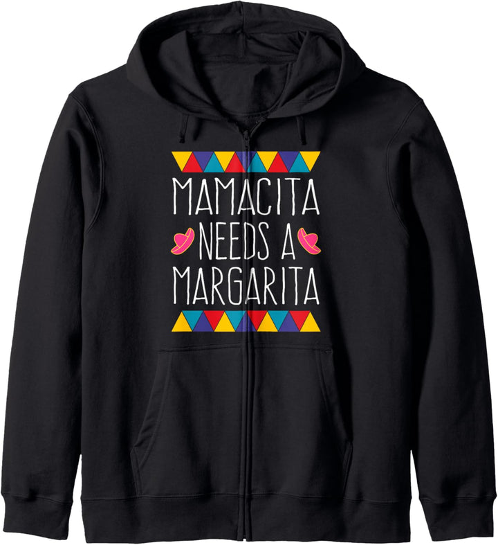 Mamacita Needs A Margarita Cinco De Mayo Lustiges Shirt Kapuzenjacke