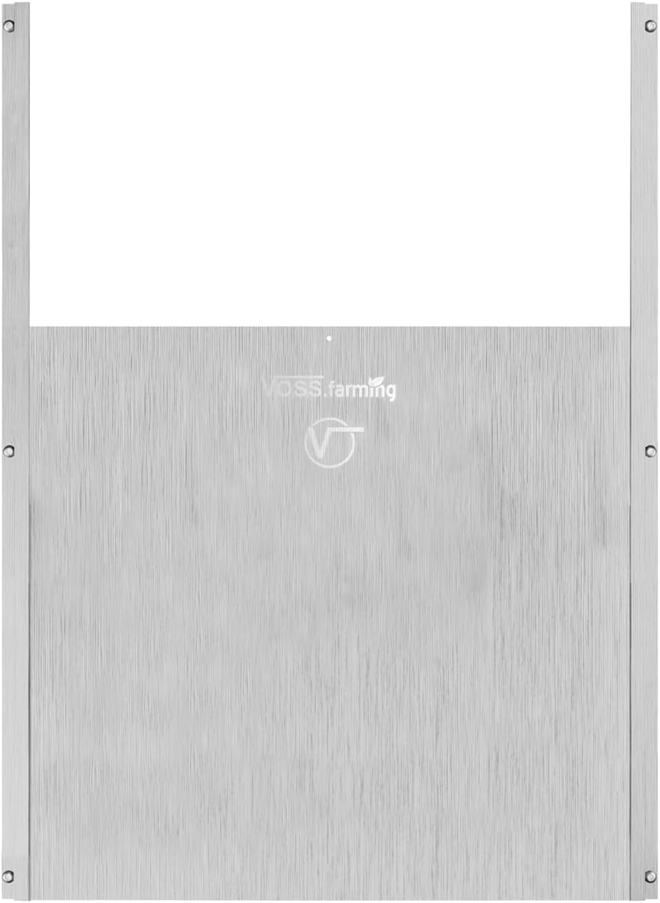 VOSS.farming Hühnerklappe Tür, Hühner-Schiebetür für automatische Hühnerklappe, Alu 430 x 400mm, Hüh