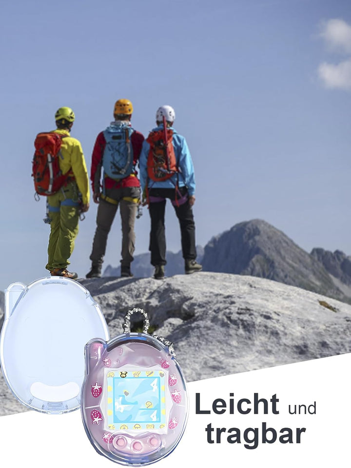 Hülle für Tamagotchi Connection Digital Pet, daunke weiche PC-Abdeckung, Mit Schlaufe，leichte Stossd
