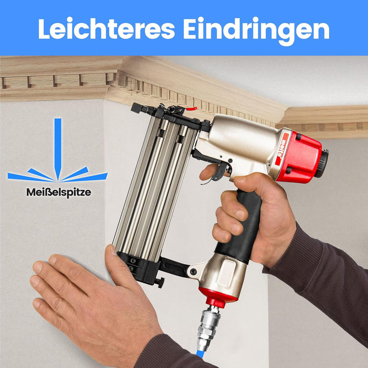meite Stauchkopfnägel 18GA, 4.000 Stück Sortiment in 4 Grössen (16mm, 19mm, 25mm, 32mm), Verzinkte T