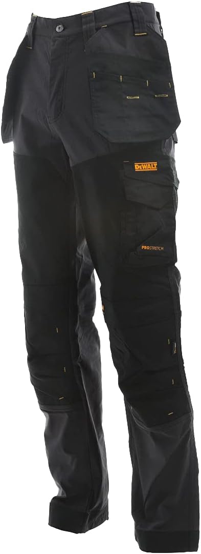 DEWALT Herren Dewmem3833-tb Memphis Holsterhose, Taille 96,5 cm, Bein 83,8 cm, schwarz/grau, 38W / 3