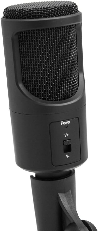 Woxter Mic Studio 50 - Kondensieren Mikrofon, Stativ enthalten, USB-Anschluss, kompatibel mit YouTub