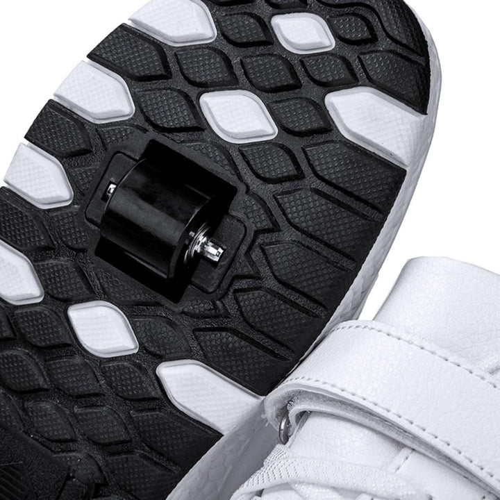 HUSKSWARE Rollschuhe Schuhe Jungen Mädchen Mit 4 Rollen Skateboardschuhe, verstellbar Jugend Schuhe