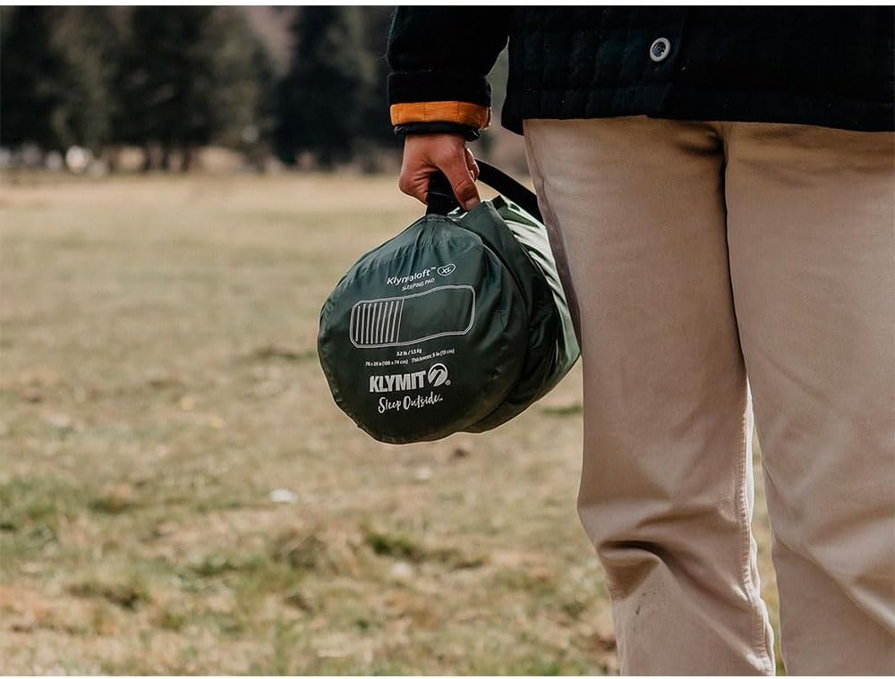 KLYMIT KLYMALOFT Schlafmatte, revolutionäres Air + Schaumstoff-Design, Ultra-dick 12,7 cm, Lofted Me