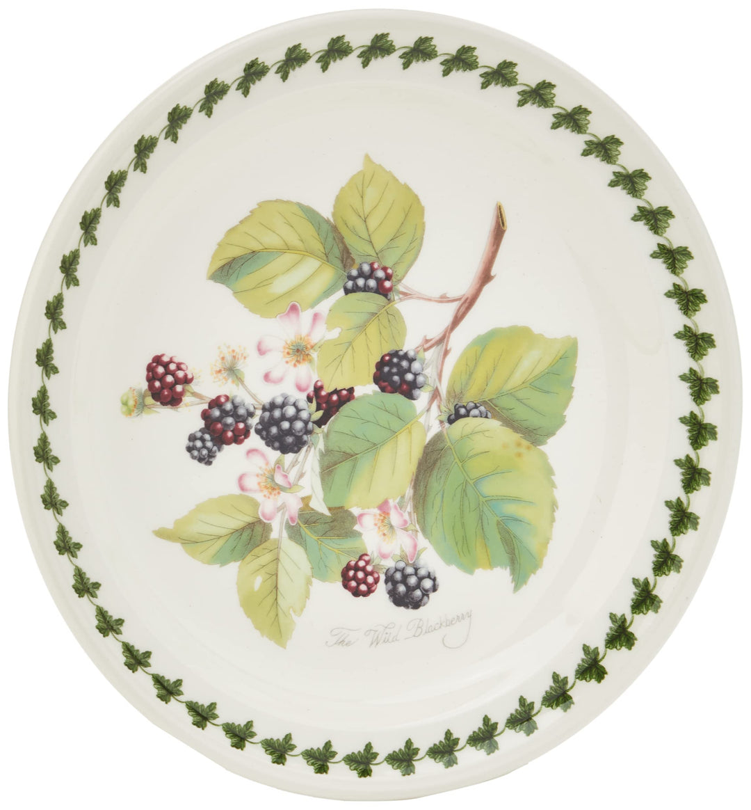 Portmeirion Pomona Salatteller | Set mit 6 Salattellern | verschiedene Blumenmotive | spülmaschinen-